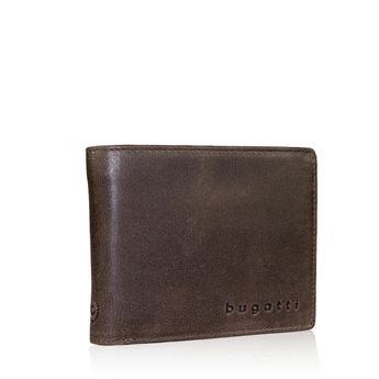 Bugatti pánska kožená peňaženka - hnedá