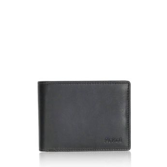 Robel pánska kožená praktická peňaženka - čierna