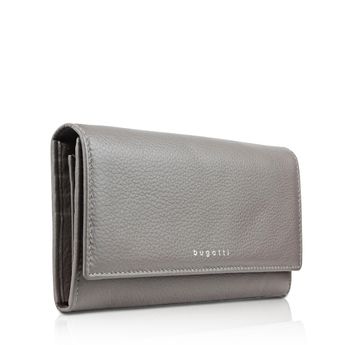 Bugatti dámska klasická kožená peňaženka - šedá