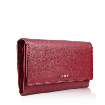 Bugatti dámska kožená peňaženka - červená