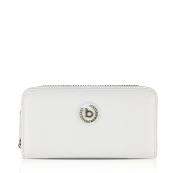 Bugatti dámska štýlová peňaženka na zips - biela