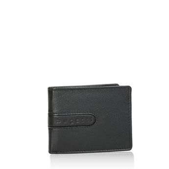 Bugatti pánska klasická praktická peňaženka - čierna