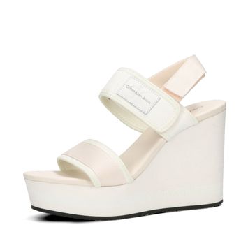 Calvin Klein dámske módne sandále - biele