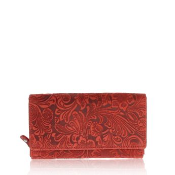 Mercucio dámska štýlová peňaženka - červená