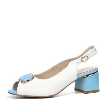 Epica dámske kožené sandále - biele