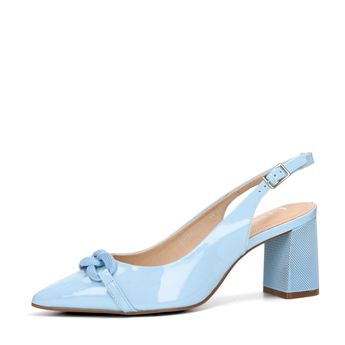 ETIMEĒ dámske kožené módne sandále - modré