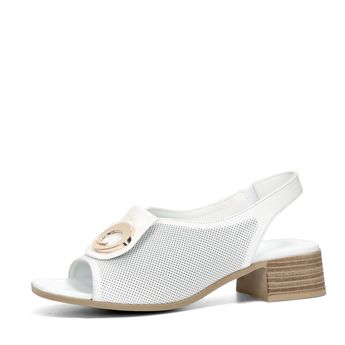 ETIMEĒ dámske kožené sandále - biele