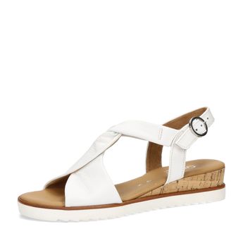 Gabor dámske komfortné sandále - biele
