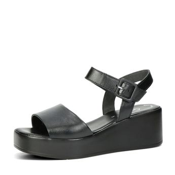 Gabor dámske kožené sandále - čierne