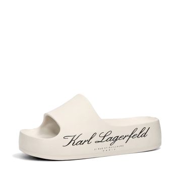 Karl Lagerfeld dámske módne šľapky - béžové