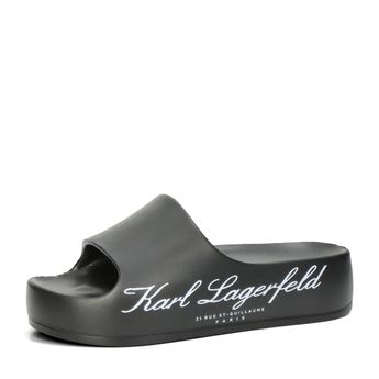 Karl Lagerfeld dámske módne šľapky - čierne