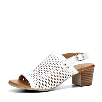 Robel dámske kožené sandále - biele