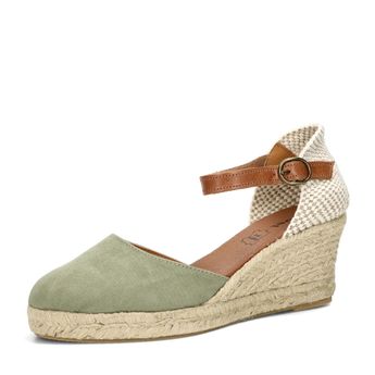 Robel dámske látkové sandále - zelené