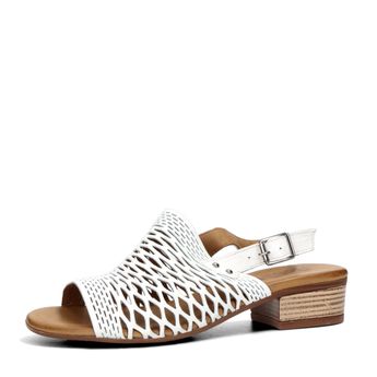 Robel dámske kožené sandále - biele