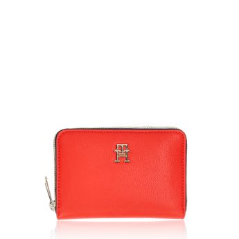 Tommy Hilfiger dámska klasická peňaženka na zips - červená