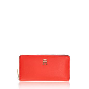 Tommy Hilfiger dámska klasická peňaženka na zips - červená