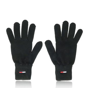 Tommy Hilfiger pánske klasické rukavice - čierne