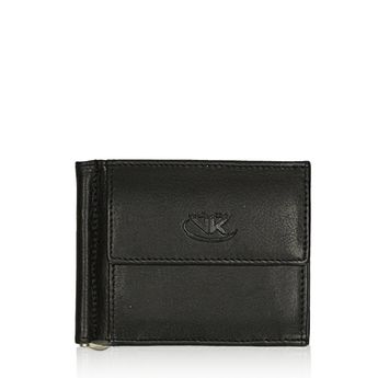 VK pánska kožená peňaženka - čierna
